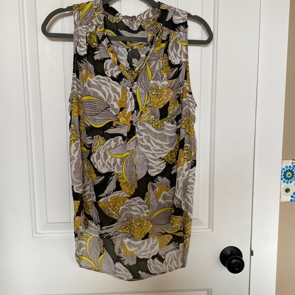 Braeve by Evereve printed tank, size small